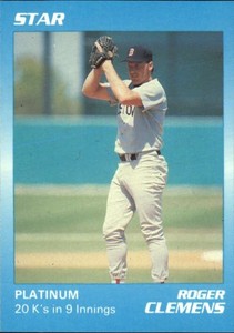 1990 Star Platinum #53 Roger Clemens Red Sox  /1000 C51111 - NM-MT