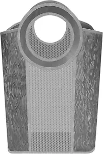 82L Large Grey Laundry Basket with Handles, Collapsible Mesh Storage Bag - Picture 1 of 12