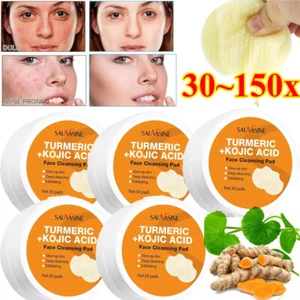 150x Turmeric Cleansing Pads for Dark Spots Kojic Acid & Turmeric Cleansing Pads - Picture 1 of 16
