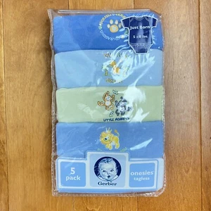 5 Pack Gerber Tagless Newborn Girl 5-8lbs - Picture 1 of 4