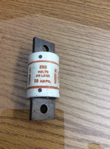 Shawmut 70 AMPS, A25x70 , 250V, Fuse Type 4 - Picture 1 of 7