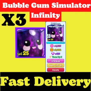 Bubble Gum Simulator Infinity | X3 Mythic Rainbow Marshmellow | FAST DELIVERY - Picture 1 of 1