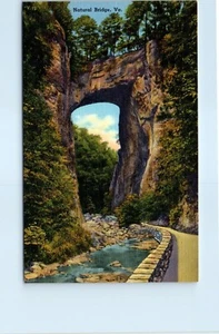 Natural Bridge, One of the Seven Natural Wonders of the World, Virginia Postcard - Picture 1 of 2
