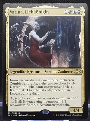 Varina, Lich Queen #291 Double Masters 2022 German Regular Rare - Image 1 of 2