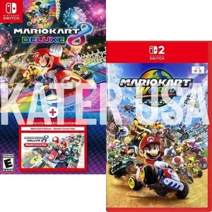 Mario Kart 8 Deluxe Booster Course Pass + Mario Kart World Switch 2 New Bundle - Picture 1 of 5