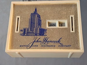 John Hancock Mutual Life Insurance Company Advertising All Coin Calendar Bank - Picture 1 of 5