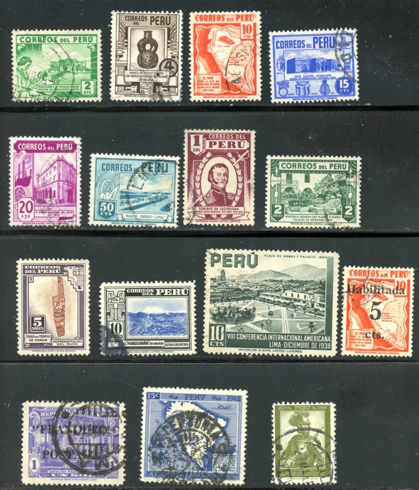 LOT 32497 USED 375/398 :  STAMPS FROM PERU - Image 1 of 1
