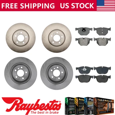 For 2007-2018 BMW X5 Front Rear Kit Brake Rotors & Metallic Pads - Raybestos - Image 1 of 4