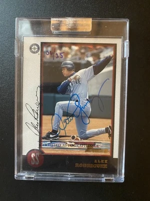 Bowman 1998 - Alex Rodriguez #232 recompra autógrafo/25 Marineros Foto 1 de 2