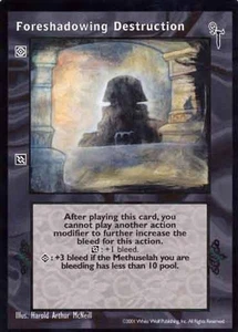 Foreshadowing Destruction [FN set] - VTES card - Picture 1 of 2