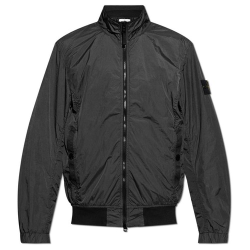 Stone Island Stone 25SS Stemma tinto in capo giacca con risvolto arricciato antracite