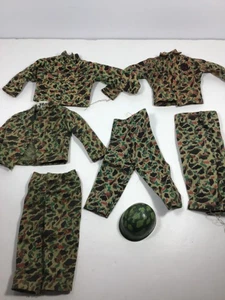 GI Joe Action Marine Camo Fatigue Uniform & Helm Set - Bild 1 von 13