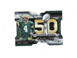 Super Bowl 2015 Topps cromado 50 troquelados #SBDCBF Brett Favre Green Bay Packers - Imagen 1 de 1
