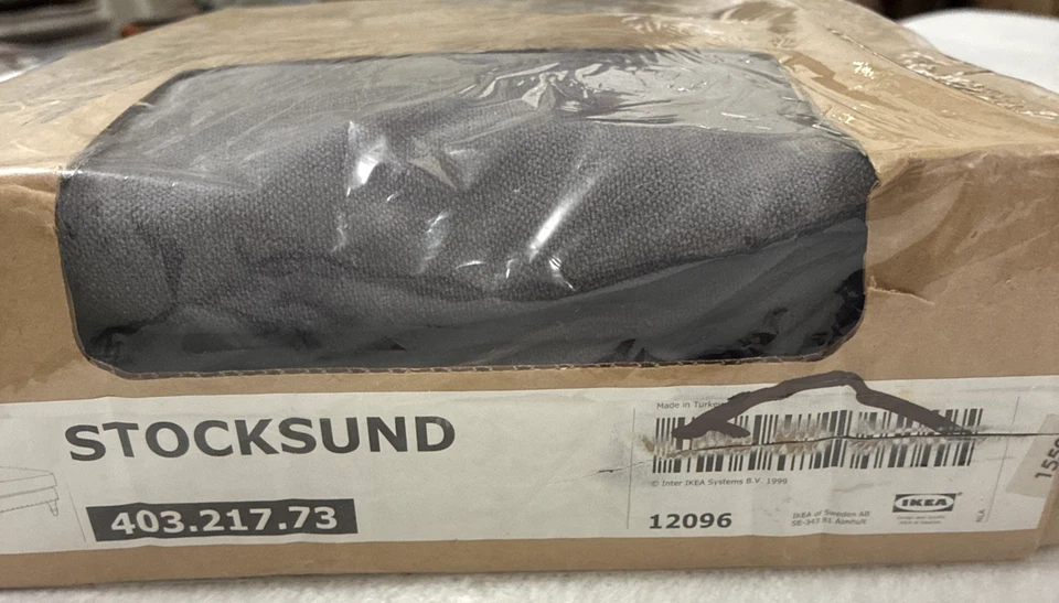 Ikea STOCKSUND Footstool / Ottoman Cover Slipcover LJUNGEN GRAY 403.217.73 - Image 1 of 4