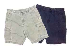2 paia - TOMMY BAHAMA - Pantaloncini cargo Cabo da uomo - 34 - blu nota/muschio di palma - Foto 1 di 15