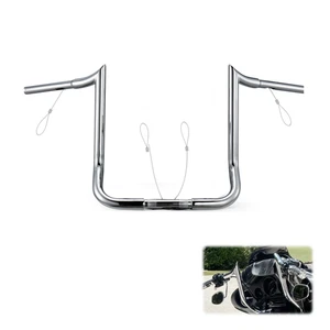12" Street Glide Ape Hanger Meathook Handlebar for Electra Glide 86-23 Chrome - Picture 1 of 6