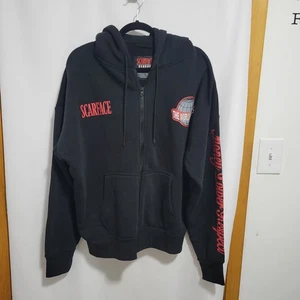 Scarface Black Zip-up Hooded Jacket, Size L, New Without Tags - Picture 1 of 6