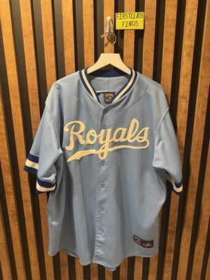 VINTAGE Majestic Cooperstown Collection Kansas Duty Royals MLB Baseball Jersey - Image 1 of 4