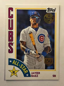 2019 Topps 1984 All-Star 150th Ann Foil Parallel #84AS-JB Javier Baez Cubs /150 - Picture 1 of 2