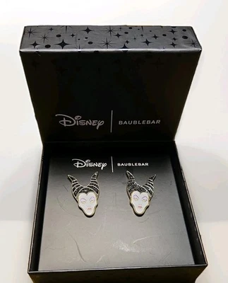 迪士尼 Baublebar Maleficent 耳环 迪士尼恶棍 耳钉 一双 全新 — 第 1/4 张图片