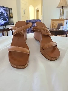 Ralph Lauren Strapy Platform Sandals Color Brown Size 9B - Picture 1 of 11