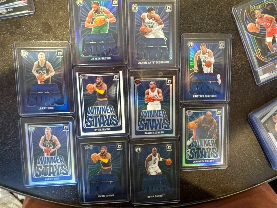 2024-25 Donruss Optic Winner Stays (10): Bird, Wade, Irving, KG…see photos - Image 1 of 4