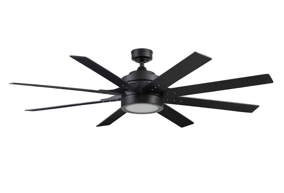 Honeywell Xerxes Matte Black 62" Integrated LED Ceiling Fan 51473