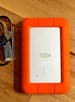 LaCie 1TB Rugged External Hard Drive Thunderbold & USB - Image 1 of 4