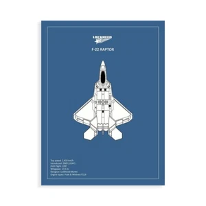 Stampa su Tela su Carta Poster o Quadro Rogan Mark BP LOCKHEED F117 Nighthawk - Picture 1 of 2