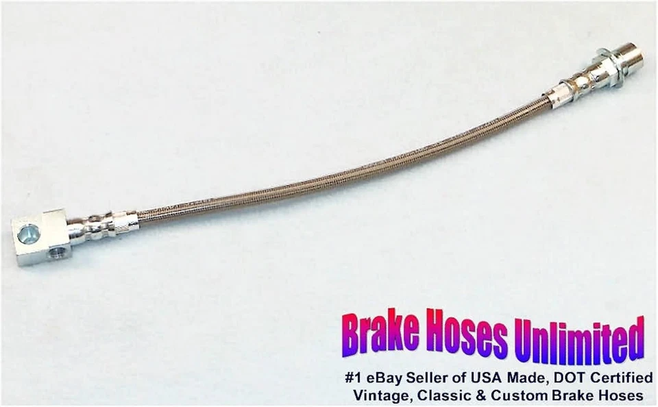 REAR STAINLESS BRAKE HOSE Oldsmobile Cutlass Supreme 1982 1983 1984 - Image 1 of 1