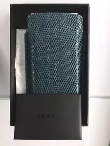 Original neues Etui Marke Vertu Signature Touch, Eidechsenstil, handgefertigt, Leder - Bild 1 von 8