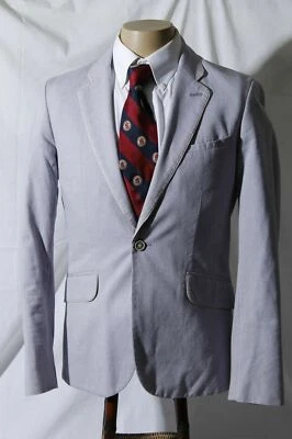 Ted Baker London Light Blue Cotton Sport Coat Jacket Blazer Size 3 - Image 1 of 4