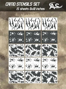 Juego de plantillas de camuflaje pistolas envolventes pieles vinilo camuflaje ATACSAU - Imagen 1 de 3