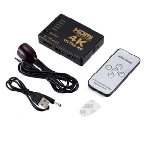 5 Port 4K Multi HDMI Splitter Switch Hub + IR Remote Controller for HDTV PS4 - Picture 1 of 7