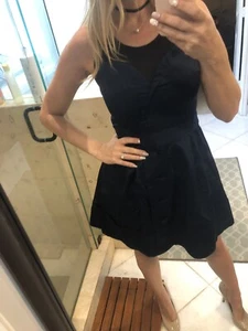 Marc Jacobs Women's Black Navy Dress 4 Baby Doll - Picture 1 of 12