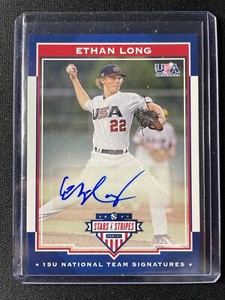 2017 Panini USA Stars & Stripes Ethan Long Autograph #/199 Padres!!!