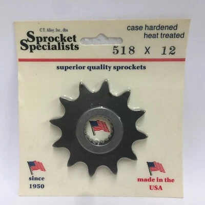 Suzuki RM 125 1980-2008 Front Sprocket 12 Tooth Motocross - Image 1 of 2