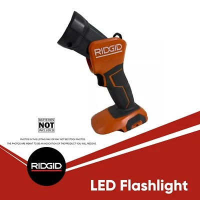RIDGID R8695 18V LED Flashlight/Work Light 400 Lumen Retractable Hook TOOL See. - Image 1 of 4