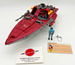 1985 Moray Tragflächenboot & Neunaugen mit Karteikarte komplett GI Joe Fahrzeug - Bild 1 von 7