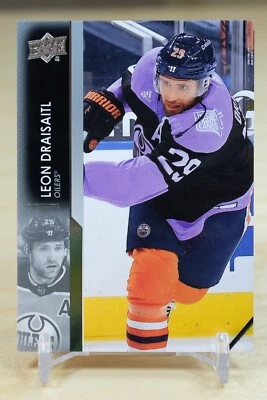 2021-22 Upper Deck Base Image Variation - Leon Drasiatl - Edmonton Oilers - #321 - Image 1 of 2