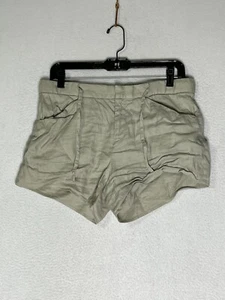 Helmut Lang Grey Chino Shorts Slash Pockets Lightweight Women's SZ W32 Size 32 - Picture 1 of 6