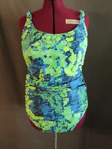 KENSIE FLORAL PLUS SIZE ONE PIECE FULL COVERAGE SWIMSUIT SZ 3X - Picture 1 of 10