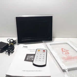 TDE Systems 7" Digital Clock Photo Frame MP3 Player DPH3070A - Picture 1 of 8