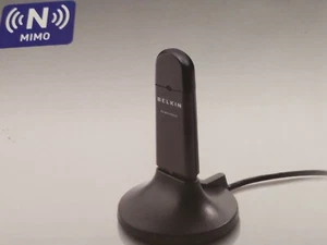 Adattatore USB wireless Belkin N con CD - velocità e copertura migliorate - scatola aperta - Foto 1 di 6
