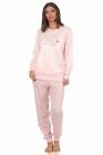 Damen Schlafanzug Langarm Mit Bundchen Pyjama Mit Kussmund Print   102 20110 703