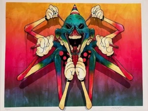 "NO EVIL"  LTD ED Print HAND SIGNED & Numbered 42 / 100 by ALEX PARDEE  16 X 20 - Picture 1 of 3