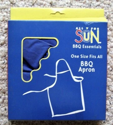 New Vintage 1997 Men/Women 36"x28" Blue Apron Work BBQ  Sun BBQ Essentials - Image 1 of 2