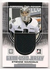 Etienne Marcoux 13-14 In The Game Between the Pipes Game Used Jersey Silver /180
