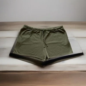 NWT Terra & Sky Womens Plus Size Pull-On Knit Shorts Green Pockets 3X 24W-26W - Picture 1 of 13