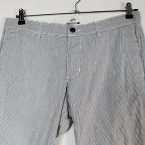 Dockers Sz 34x32 Striped Chino Pants Men Modern Khaki 100% Cotton Slim Leg - Picture 1 of 11